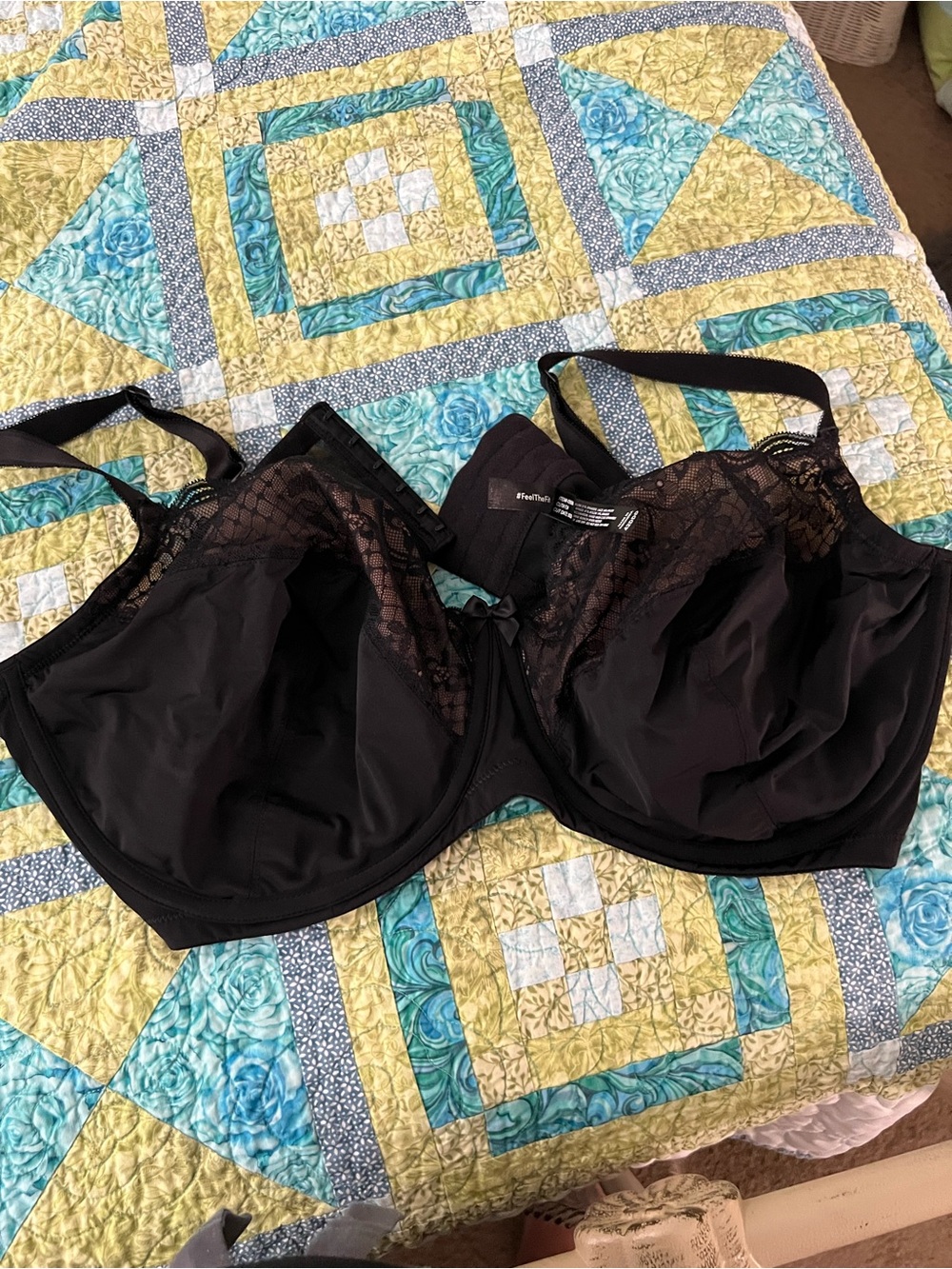 torrid Black Lace-Trim Full Support Bra